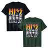 Cute Hiss Cats Rock Kittens T-Shirt - Funny Music Cat Lovers Men Tee, Kitty Rocking Graphic Apparel, Feline Rock and Roll Gift