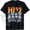Cute Hiss Cats Rock Kittens T-Shirt – Rocking Music Cat Lovers Unisex Graphic Tee