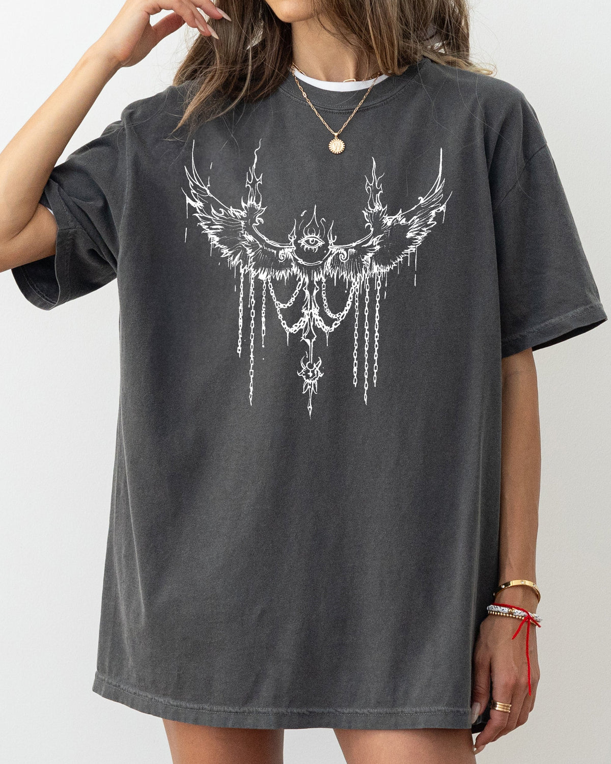 Cybersigilism Eye Wings Tribal Sigilism Magic Intricate Glyphs Comfort Colors Tee