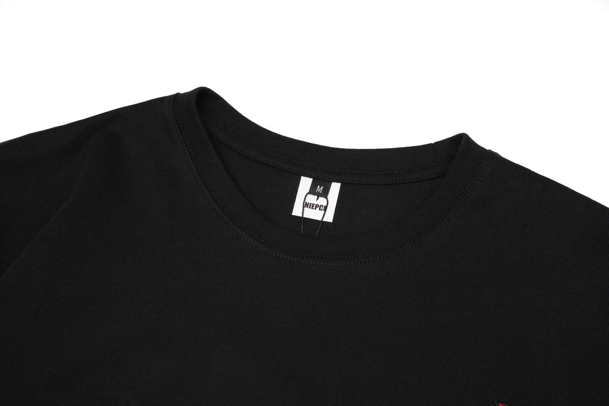 ET520 Red Koi Wave Rider Embroidered Tee