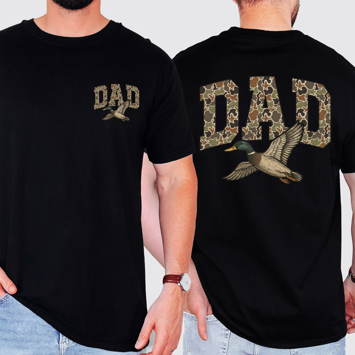 Dad's Camouflage Outdoorsman Adventure Edition Signature Series Comfort Colors Tee