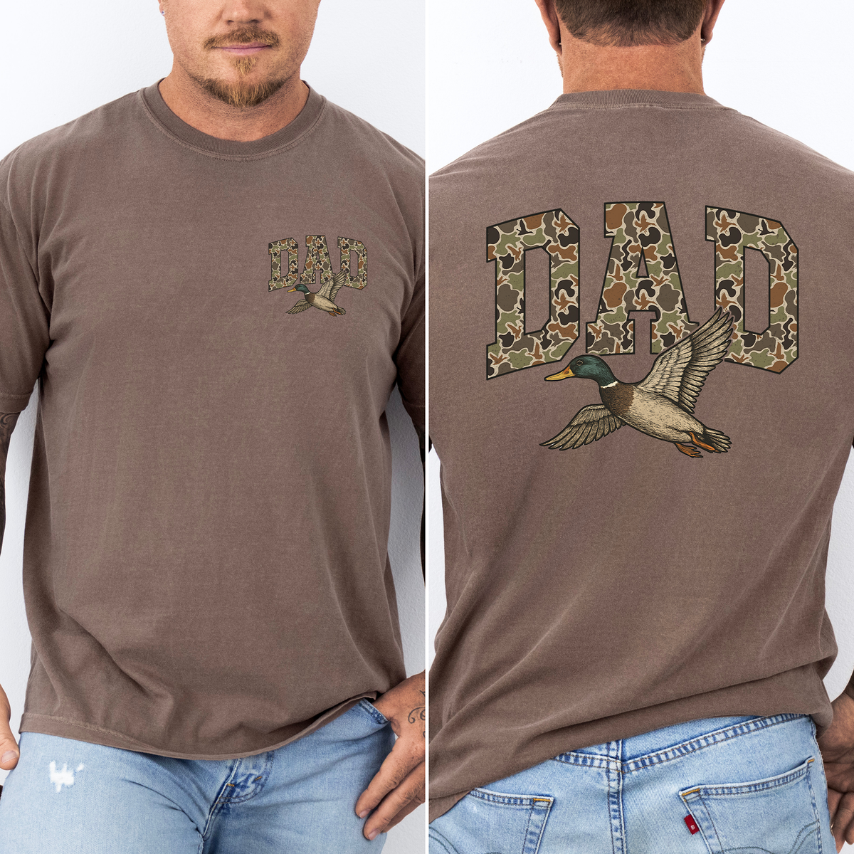 Dad's Camouflage Outdoorsman Adventure Edition Signature Series Comfort Colors Tee