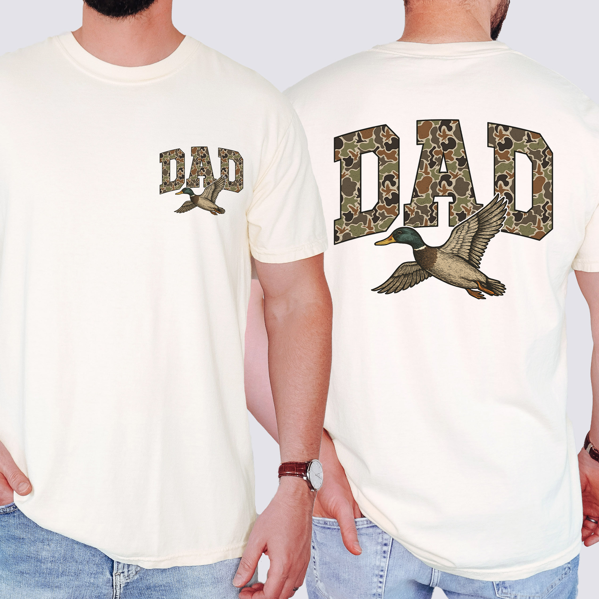 Dad's Camouflage Outdoorsman Adventure Edition Signature Series Comfort Colors Tee