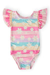 Daisy Dreams S/S Flutter Sleeve Leotard