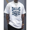 Dallas 1950s Football Graphic Men's T-Shirt – Cotton Crew Neck Sports Fan Tee