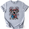 Dalmatian Patriotic Dog USA America Flag Paw Print 4th of July Pet Lover Edition Graphic Tee