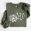 Dandelion, St Patrick's Day, Shamrocks Garden Edition Plush Cozy All-Season Comfort Sweatshirt