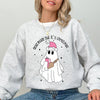 Dead Inside But It's Christmas Ghost Santa Bougie Winter Xmas Holiday Vibes Edition Sweatshirt