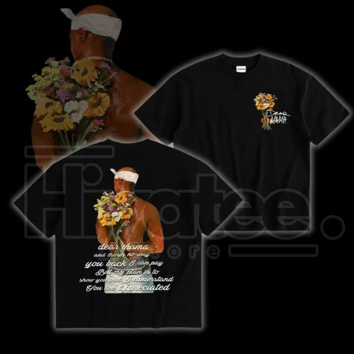 "Dear Mama" Tupac Signature – Vintage 2Pac Quote Rapper Fan Top