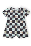 Dino Checkers S/S Shorty One-Piece