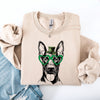 Doberman Adorable Dog St Patrick's Day Lucky Irish Celtic Clover Graphic Sweatshirt