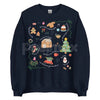 Doodle Christmas Liberal Values Protest Sweatshirt | Political Statement Holiday Crewneck | Progressive Gift