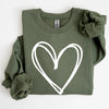 Double Heart St Patrick's Day Graphic Cozy Fleece Edition Premium Heathered Warm Sweatshirt