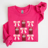 Dr Pepper Soft Drink Coquette Preppy Soda Pop Bows Vintage Logo Pattern Sweatshirt