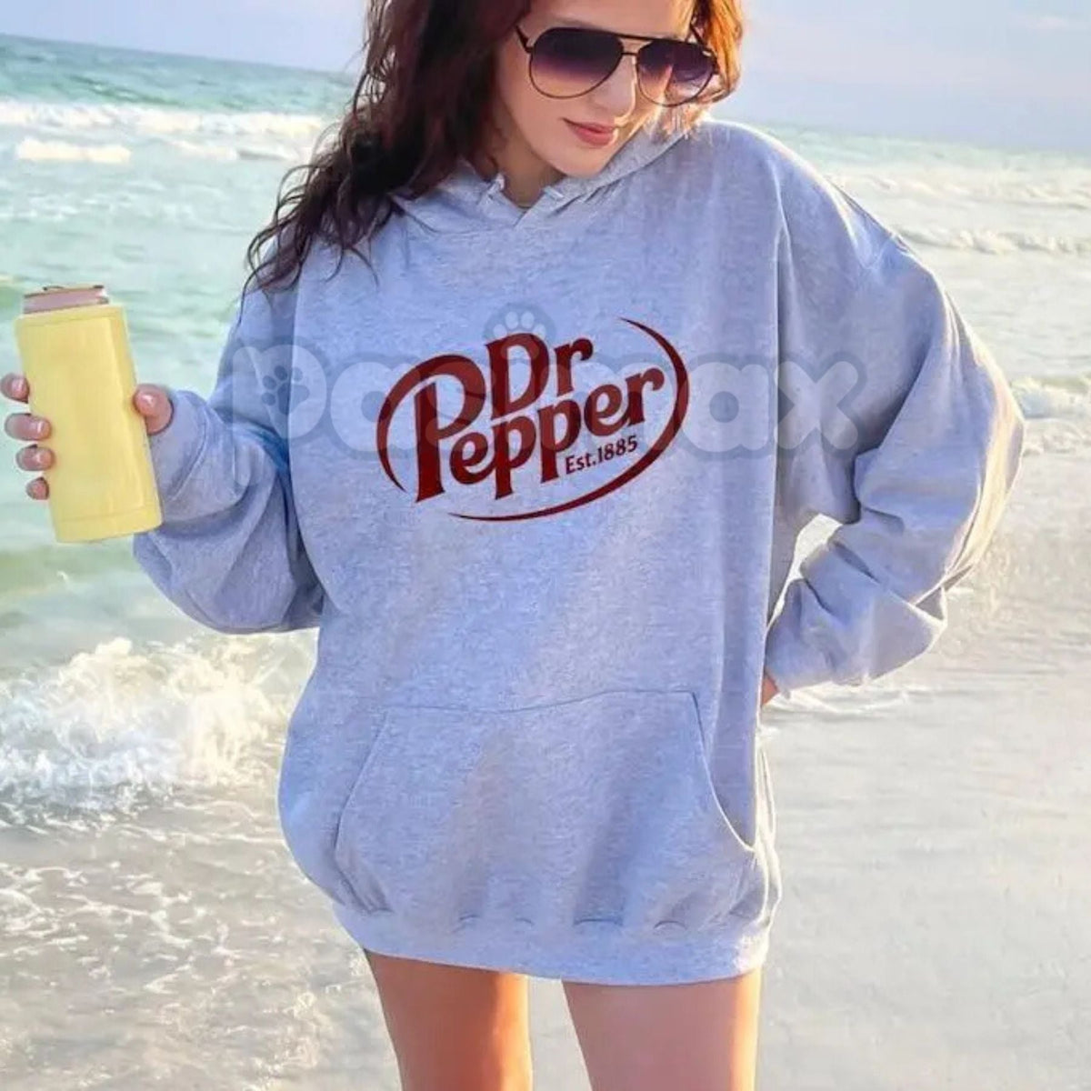Dr Pepper Unisex Hoodie – Iconic Soda Brand Pullover, 23 Flavors Fan Apparel, Classic Drink Merch