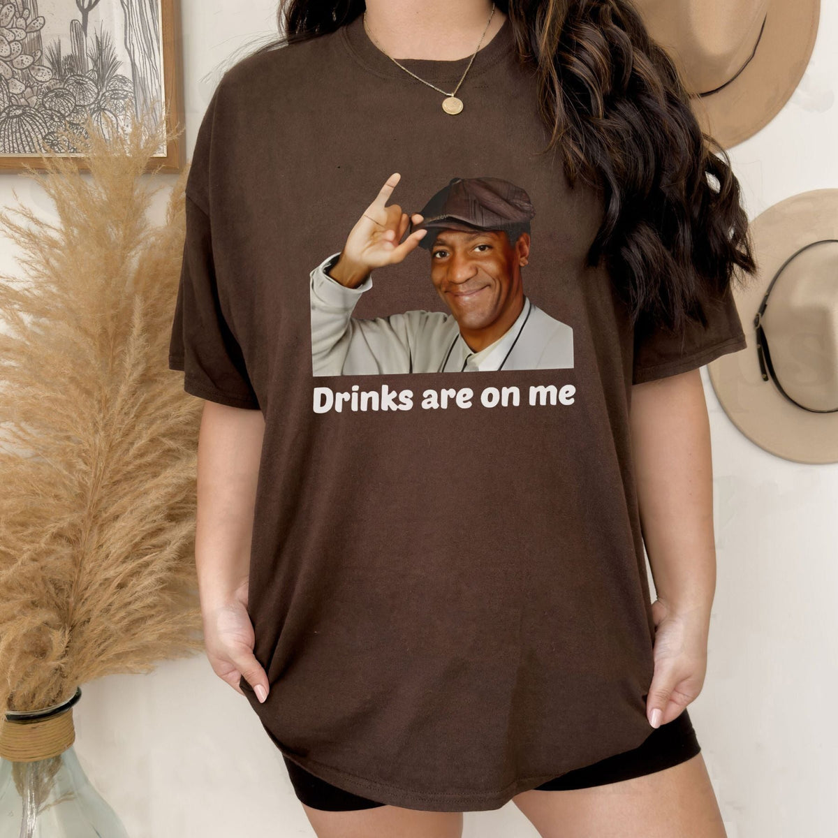 "Drinks Are On Me" T-Shirt - Funny Party Tee, Humorous Drinking Shirt