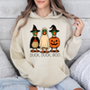 Duck Duck Boo Halloween Goose Ghost Witch Trick Or Treat Spooky Season Graphic Hoodie