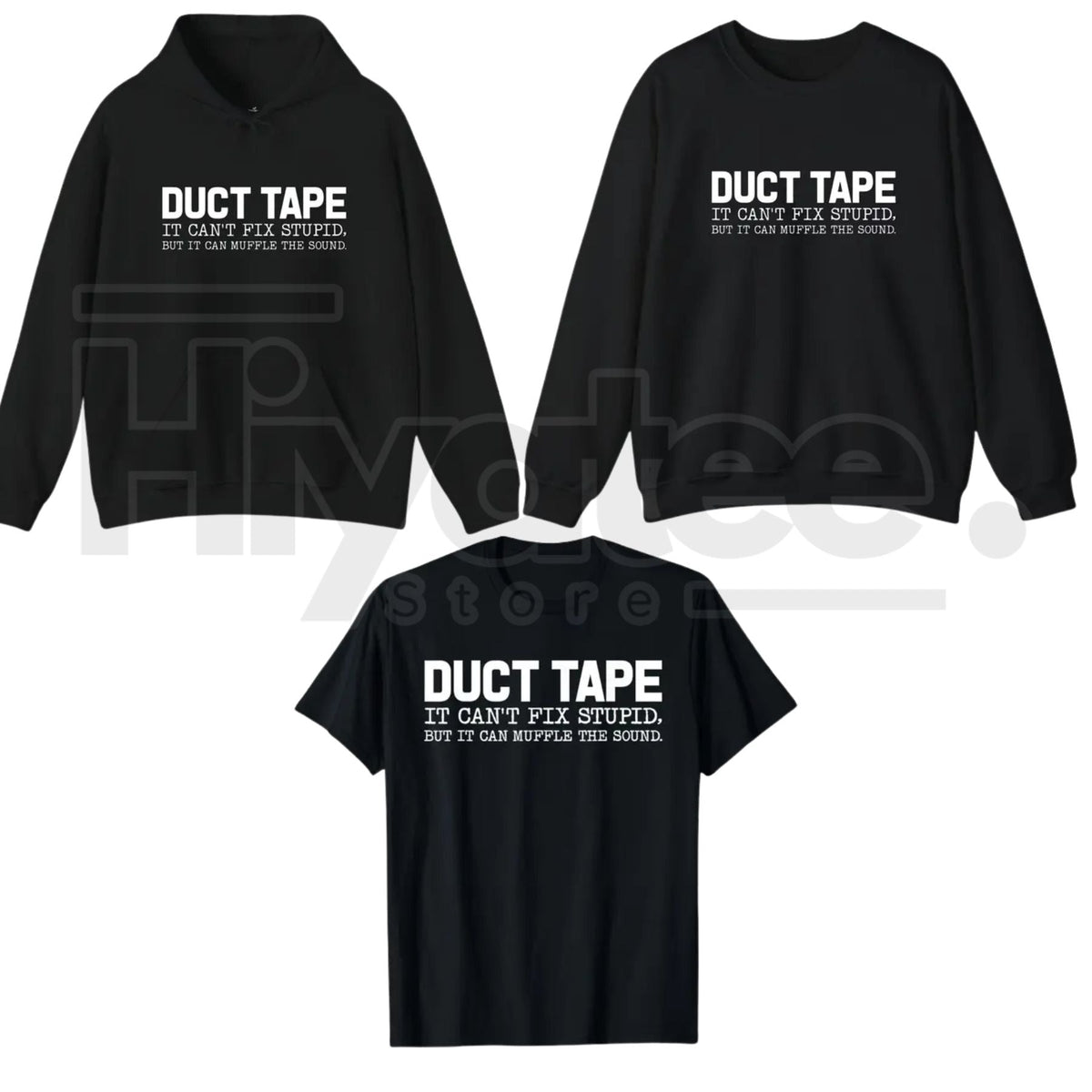 "Duct Tape Fixes Everything" – Funny Sarcastic Men’s Graphic Top