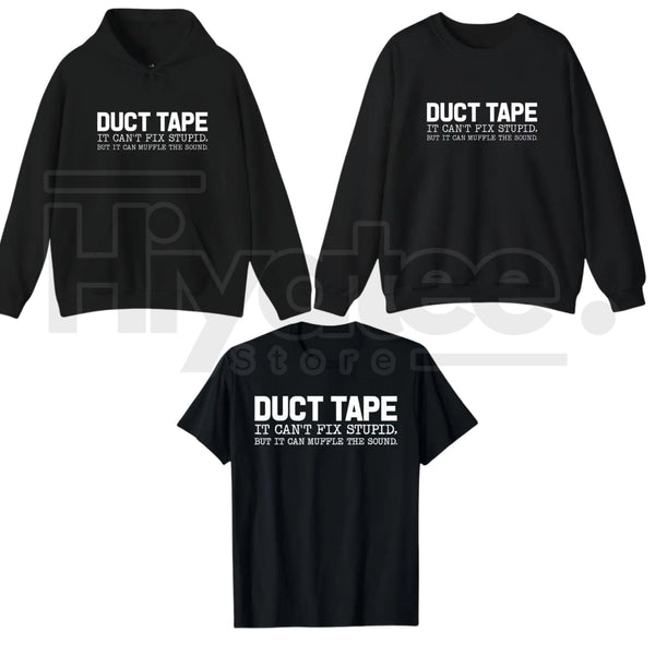 "Duct Tape Fixes Everything" – Funny Sarcastic Men’s Graphic Top