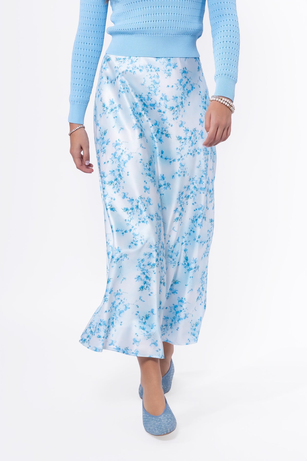 Lisa Skirt (Blue Flower)