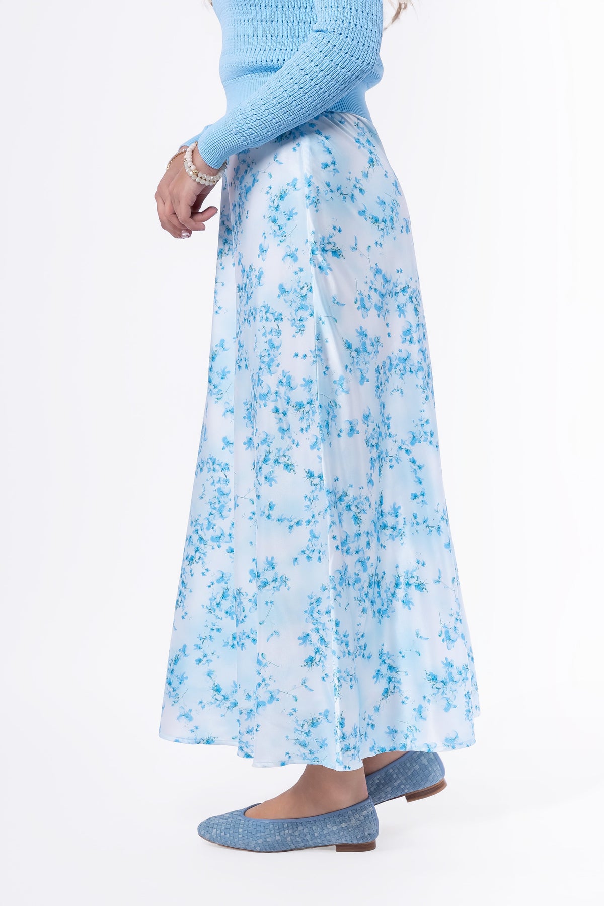 Lisa Skirt (Blue Flower)