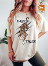 Easy Tiger Sassy Retro Neon Sunrise Graphic Silhouette Pattern Adventure Comfort Colors Tee