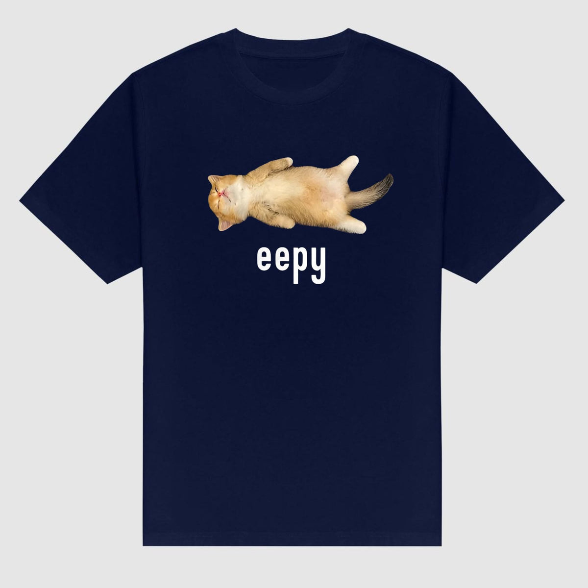 "Eepy Cat" Silly Sleepy Cat Meme T-Shirt - Cute Cat Lover Apparel, Funny Meme Tee