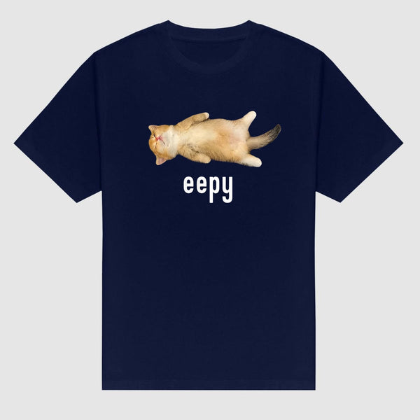 "Eepy Cat" Silly Sleepy Cat Meme T-Shirt - Cute Cat Lover Apparel, Funny Meme Tee