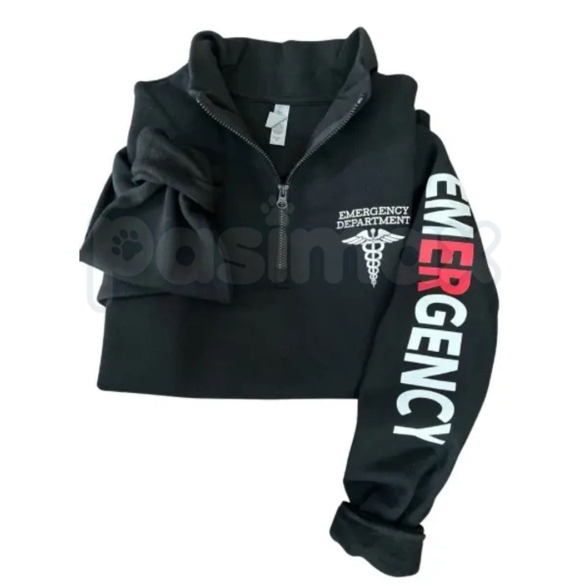 Emergency Department Quarter Zip Sweatshirt | ER Nurse Professional Pullover | ED Trauma Team Fleece | Registered Nurse Gift | Medical Staff Quarter Zip | Hospital Unit Gear | Personalized ER Staff Jacket