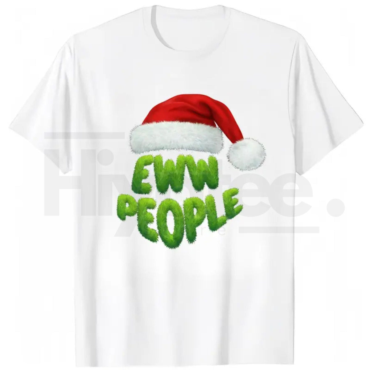 "Ewww People" Merry Christmas T-Shirt – Black Grinch-Inspired Holiday Design Men's Tee