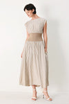 HAMPTONS MORNING STRIPE WOVEN MIDI DRESS