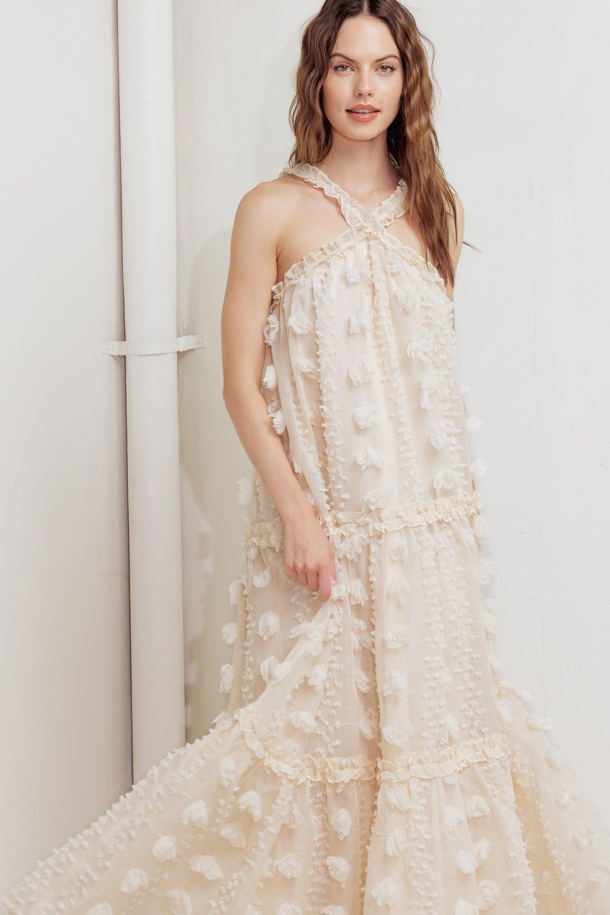 CLOUD NINE GOWN WOVEN ANKLE DRESS