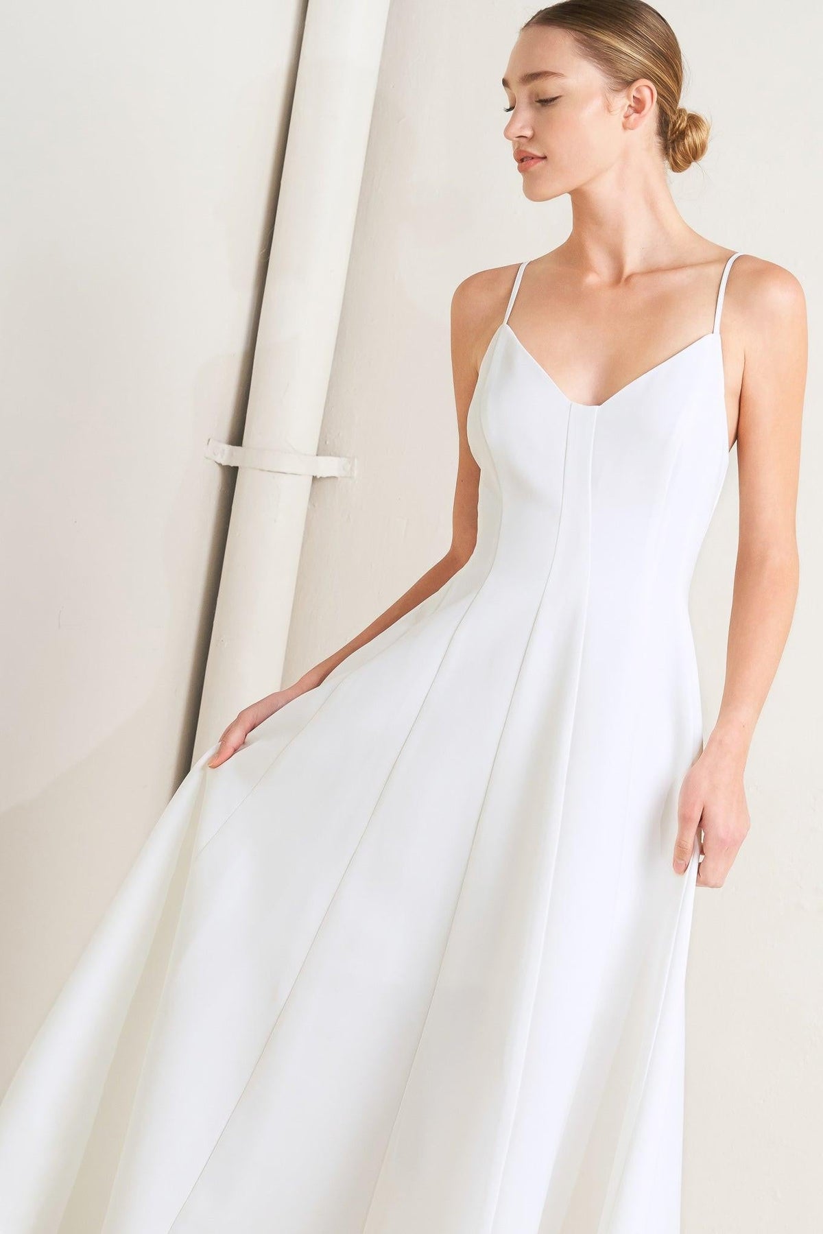 PURE INTENTION WOVEN MIDI DRESS