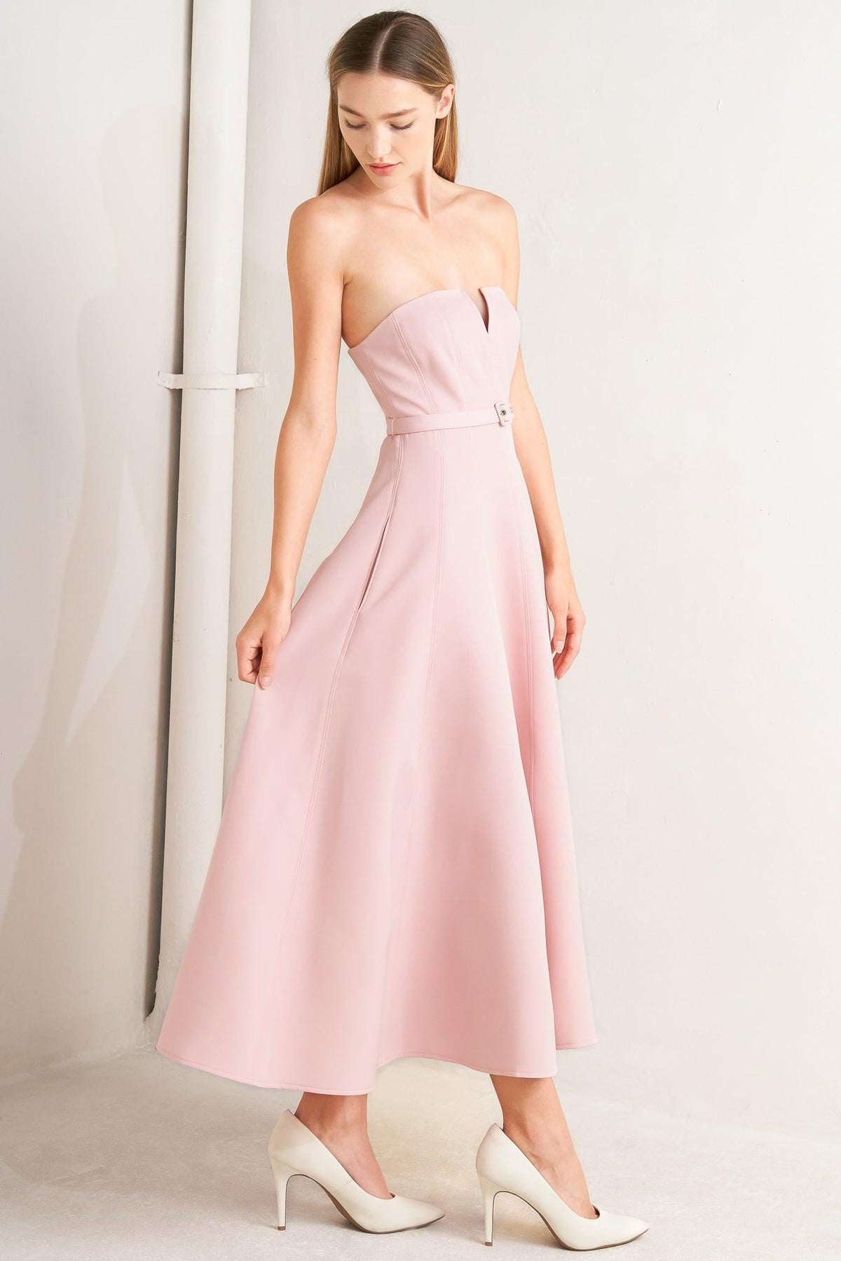 WEEKEND GLAM WOVEN MIDI DRESS