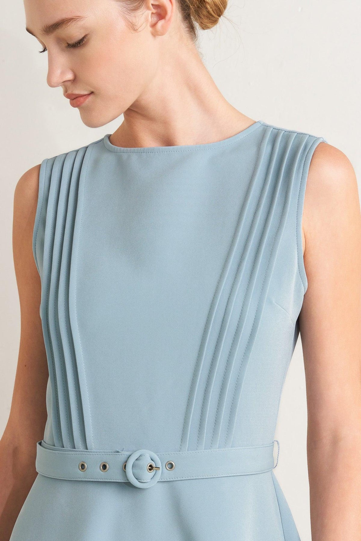 SOFT SPOKEN WOVEN MIDI DRESS