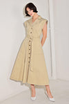NATURAL INSTINCT WOVEN MIDI DRESS