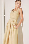 SAHARA GRACE WOVEN MIDI DRESS