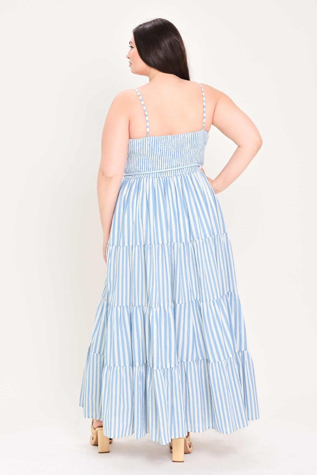 ROSY BREEZE WOVEN ANKLE DRESS