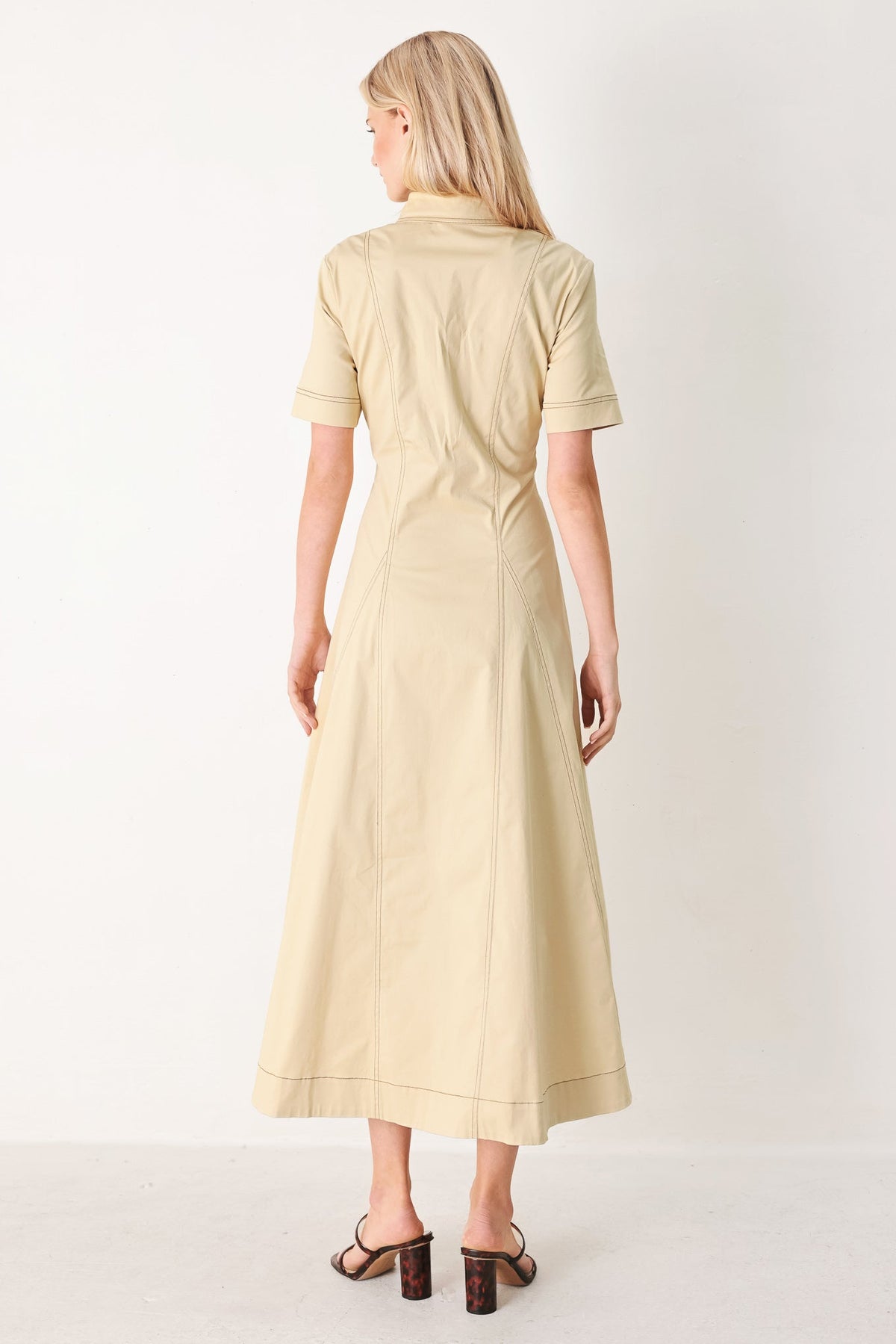 TREND ICON WOVEN MIDI DRESS