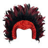 Red Feather & Sequin Headpiece
