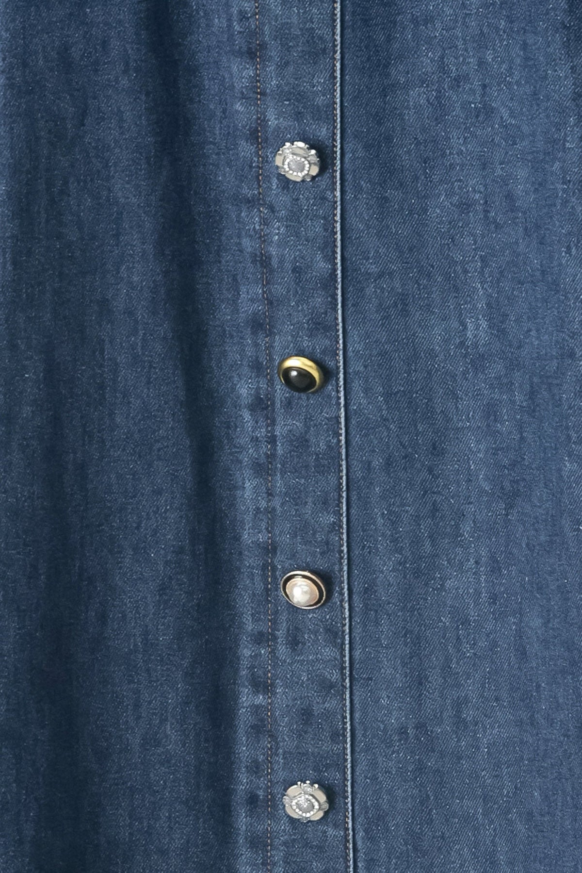 SWEET TALKER DENIM CIRCLE MIDI SKIRT