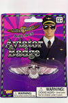 Aviator Silver Badge Costume Accessory