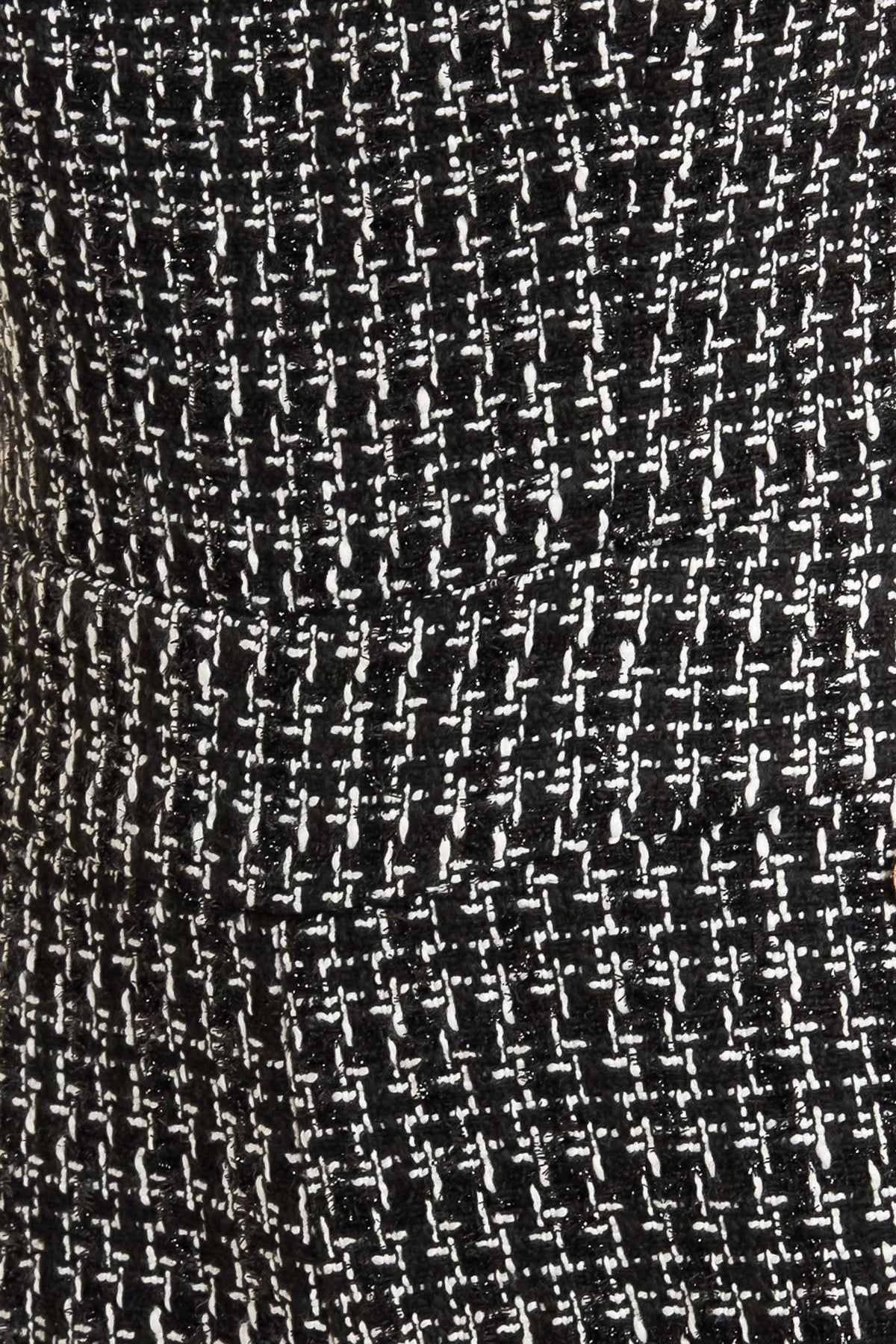 HAUTE STRAPLESS TWEED JUMPSUIT