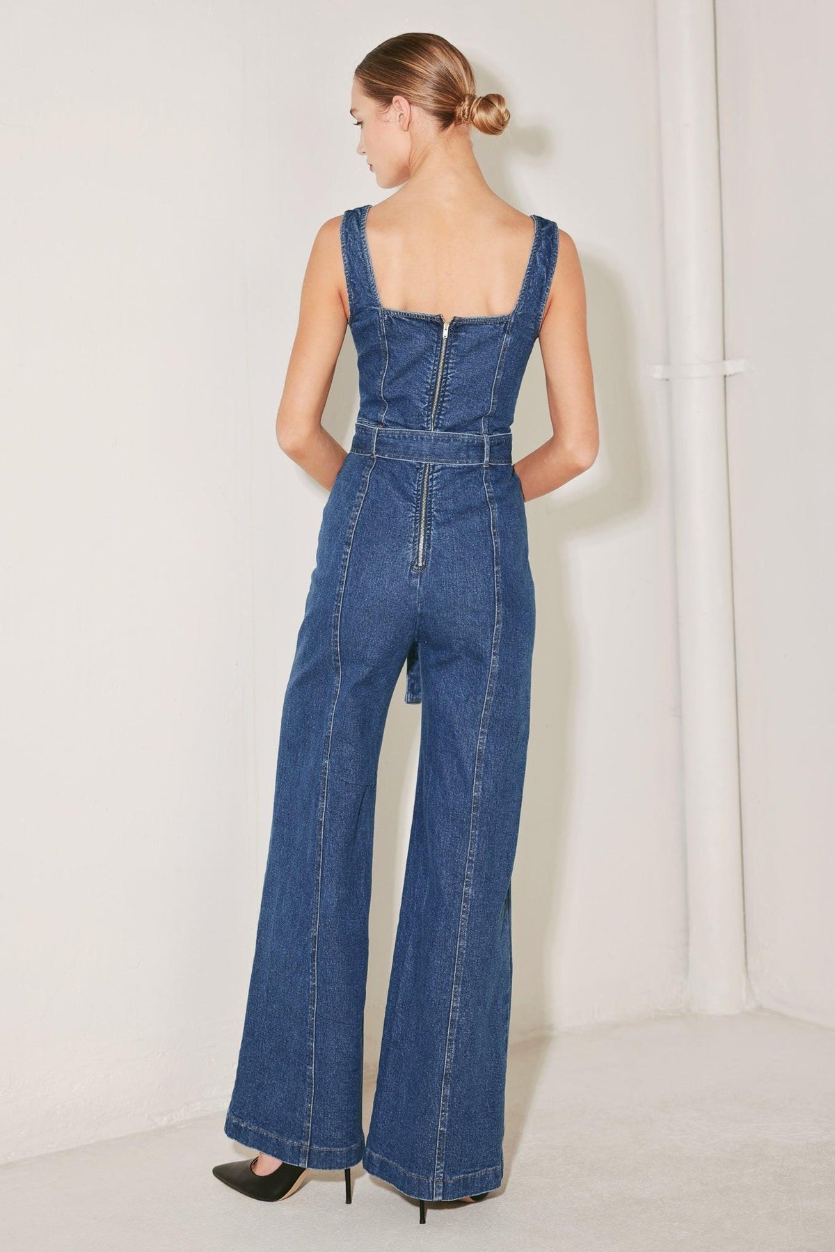 WESTSIDE GLAM DENIM JUMPSUIT