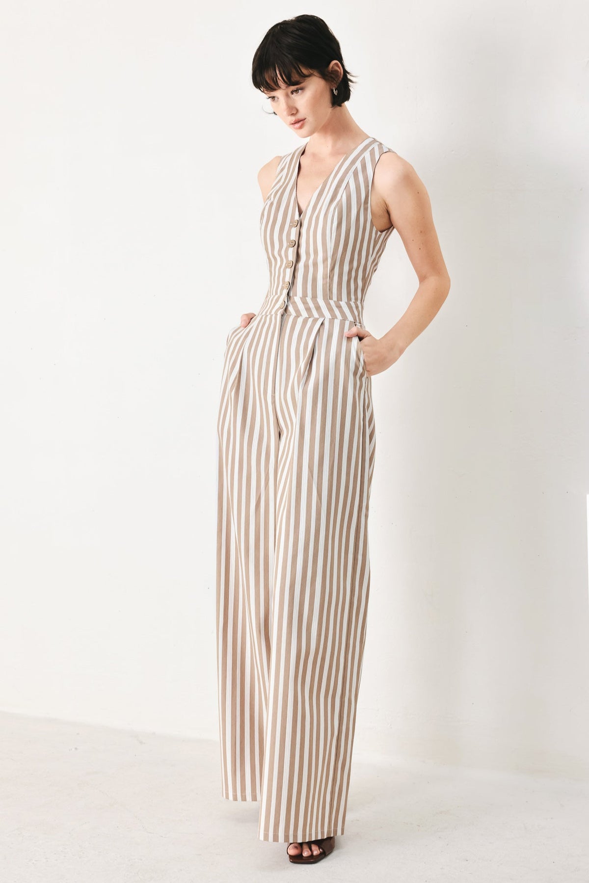 NATURAL RHYTHM WOVEN JUMPSUIT