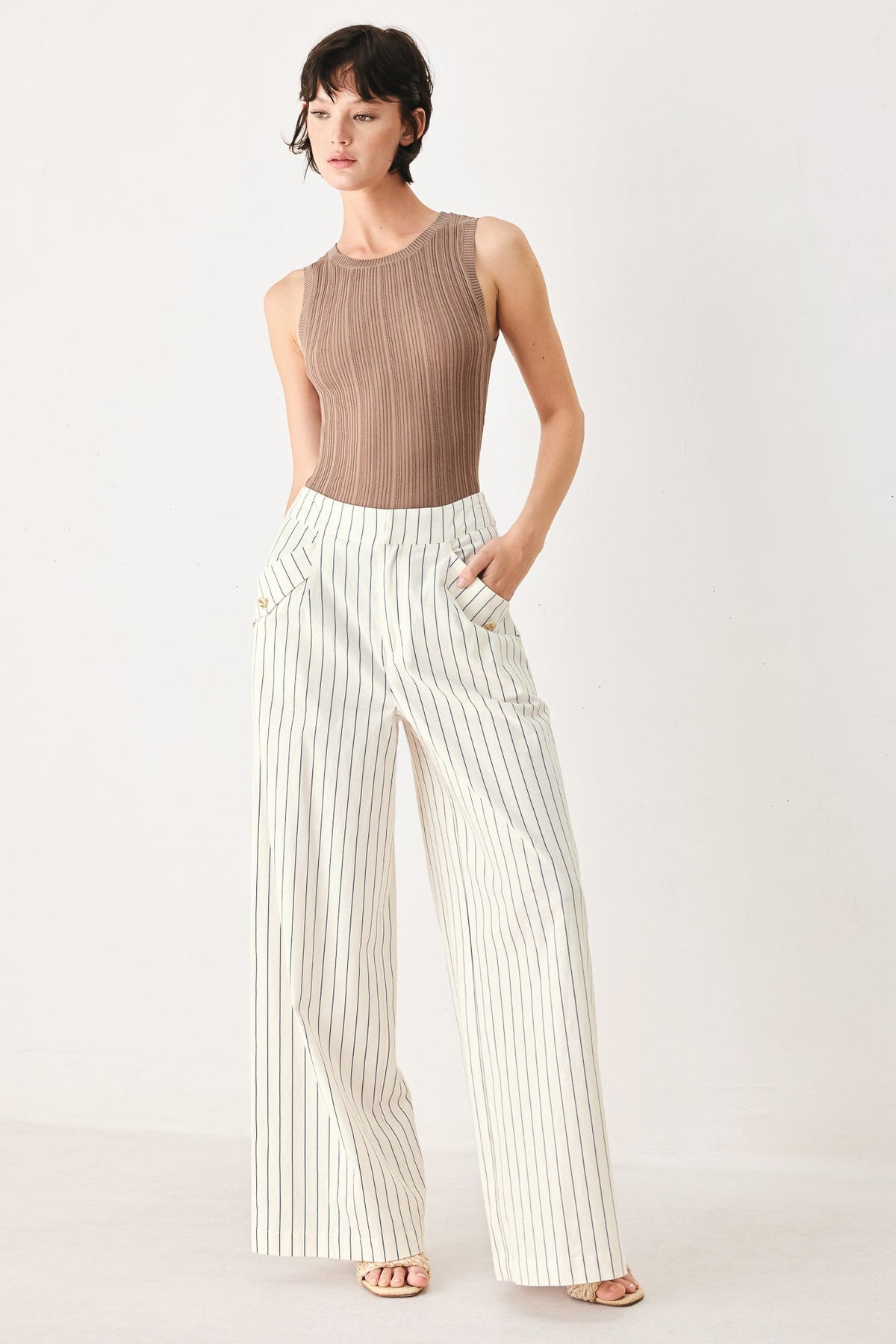 SUTTON STRIPE WOVEN PANTS