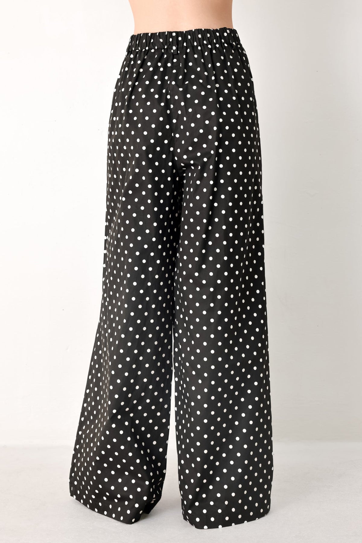 FOREVER CHIC POLKA WOVEN PANTS