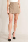 MANHATTAN PEPLUM WOVEN SKORT