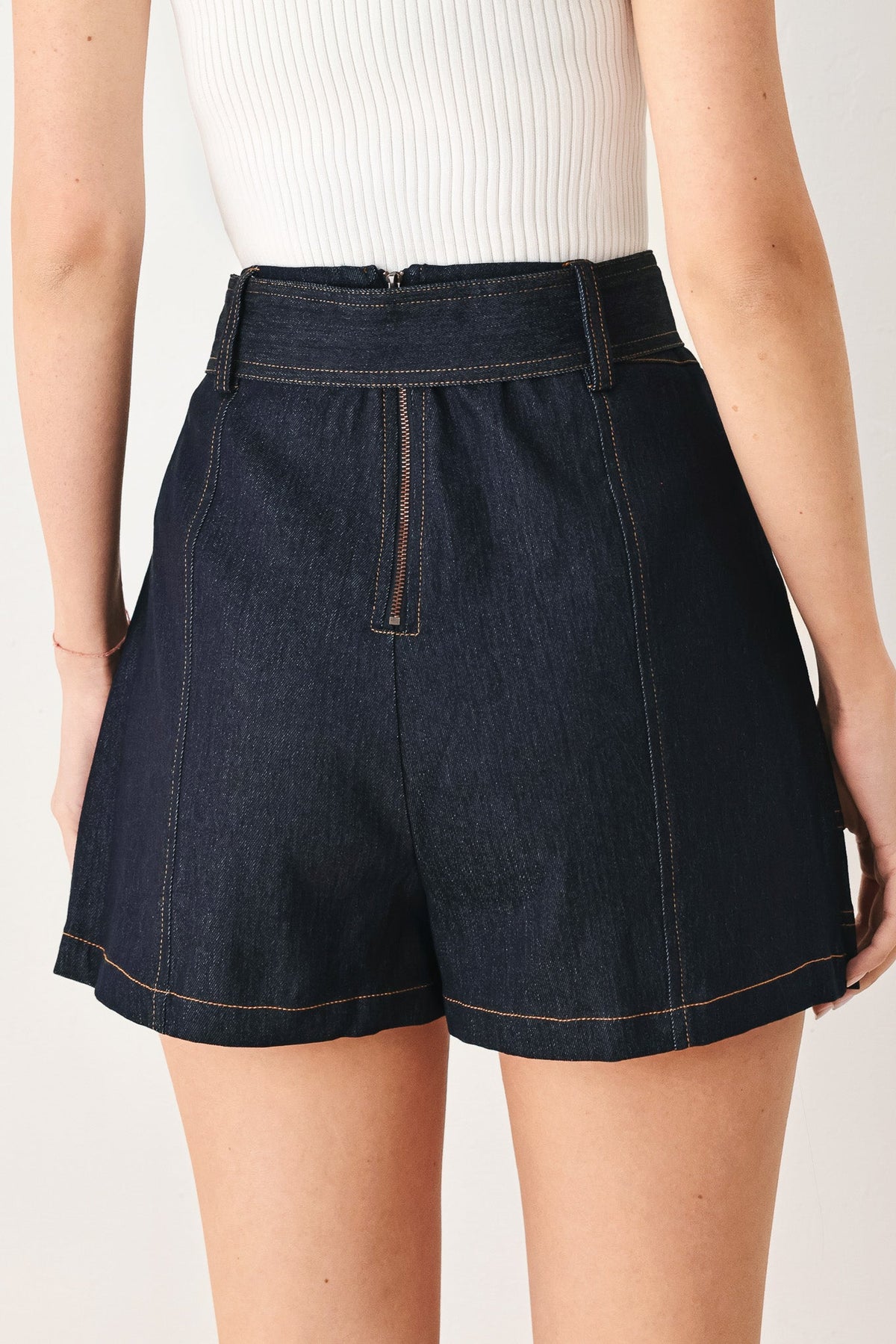 CHIC CHARM DENIM SKORT