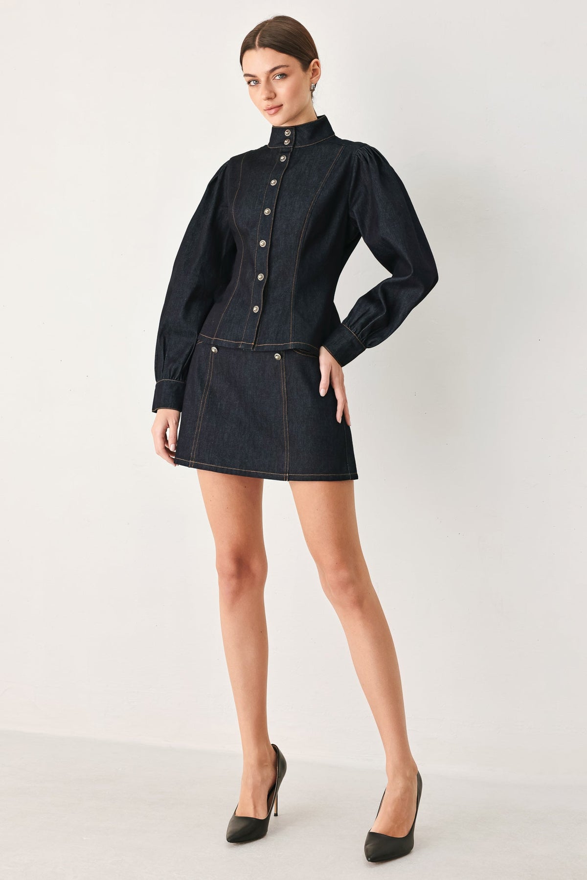 MODERN PREP DENIM SKORT